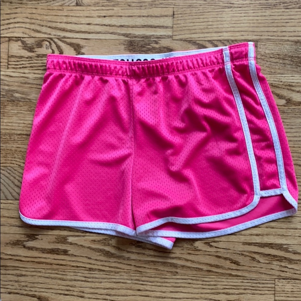 pink athletic shorts